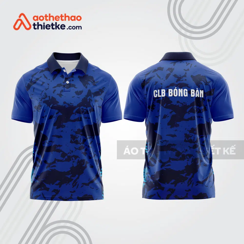 Mẫu thiết kế áo thun có cổ thi đấu bóng bàn bb1355