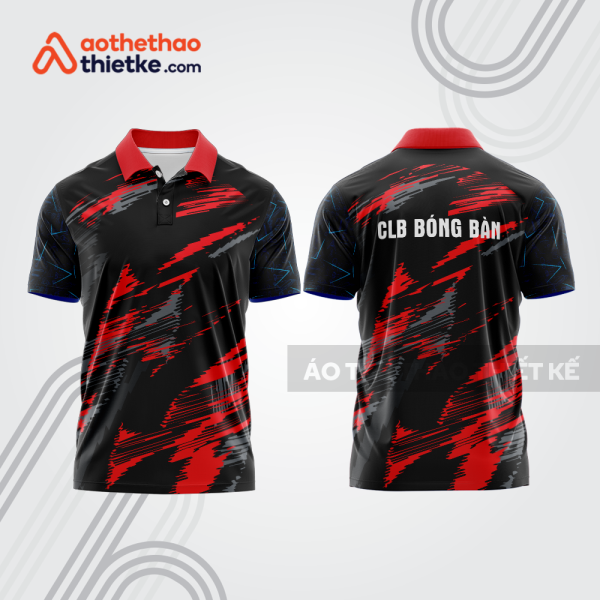 Mẫu thiết kế áo thun có cổ thi đấu bóng bàn bb1357