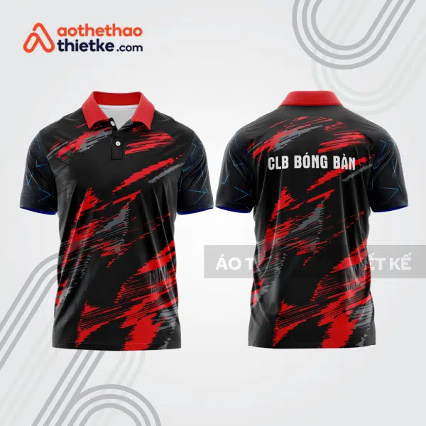 Mẫu thiết kế áo thun có cổ thi đấu bóng bàn bb1357
