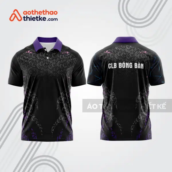 Mẫu thiết kế áo thun có cổ thi đấu bóng bàn bb1358