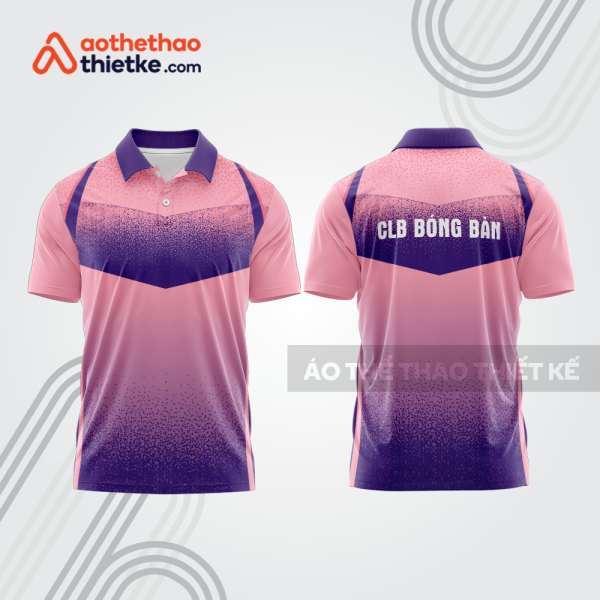 Mẫu thiết kế áo thun có cổ thi đấu bóng bàn bb1359