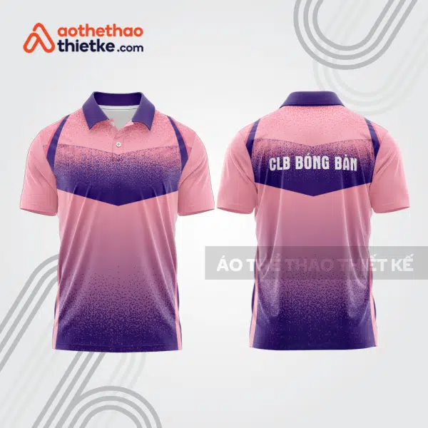 Mẫu thiết kế áo thun có cổ thi đấu bóng bàn bb1359