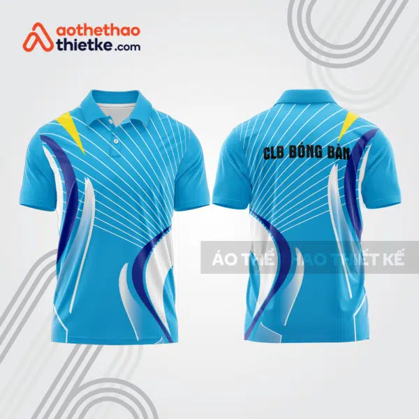 Mẫu thiết kế áo thun có cổ thi đấu bóng bàn bb1360