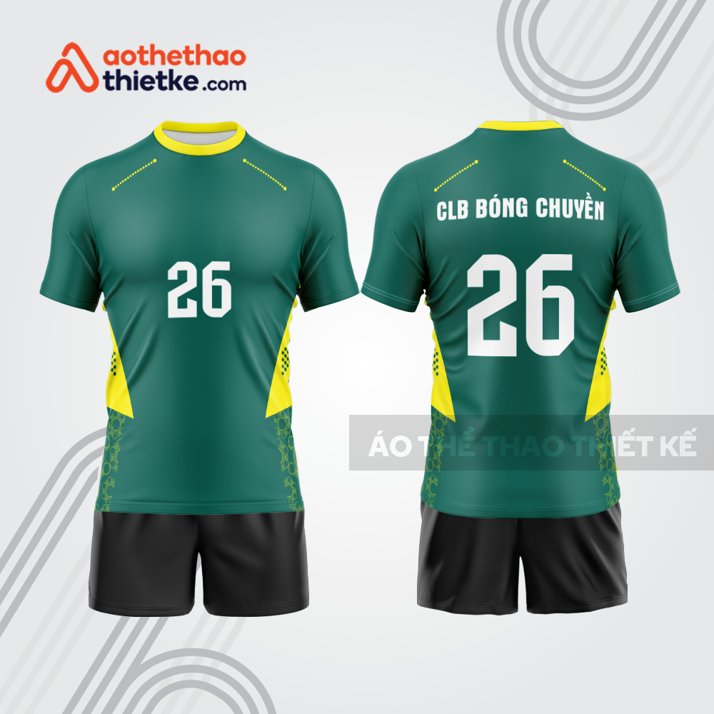 Mẫu thiết kế quần áo đồng phục thi đấu bóng chuyền bc1036