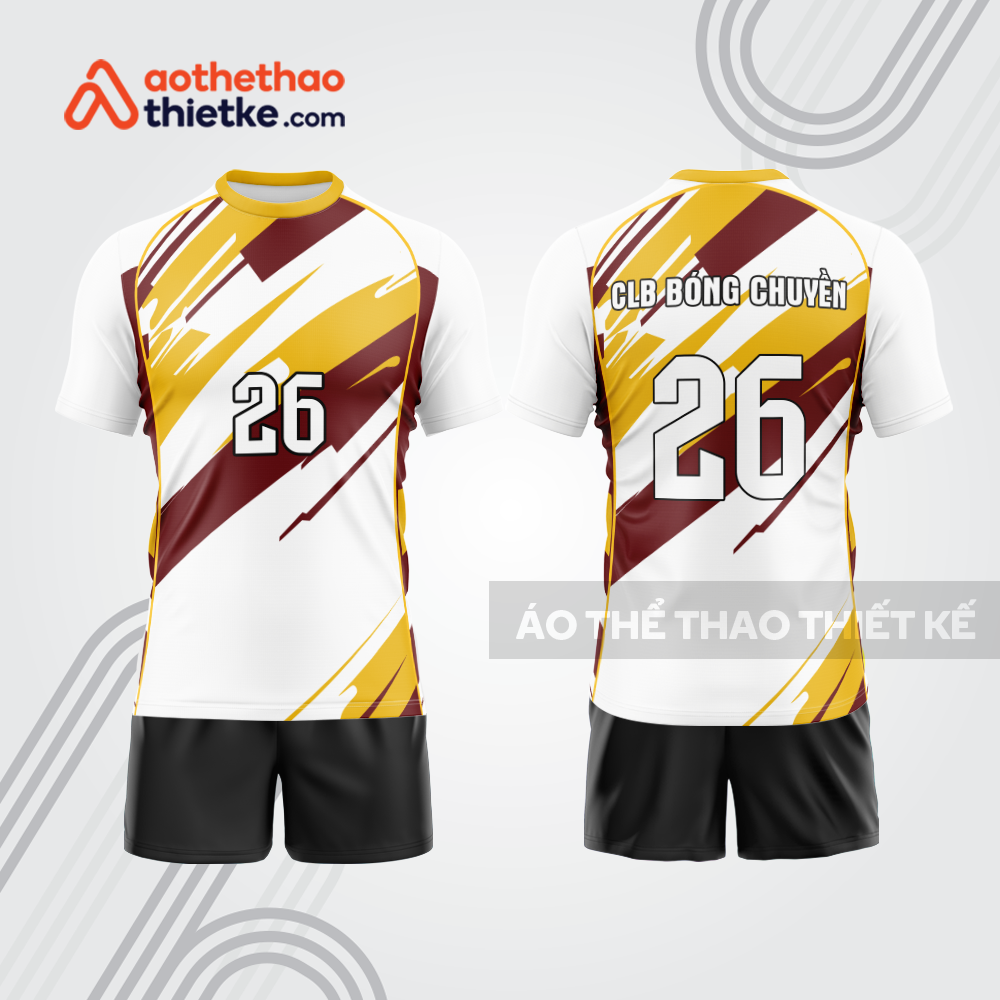 Mẫu thiết kế quần áo đồng phục thi đấu bóng chuyền bc1067