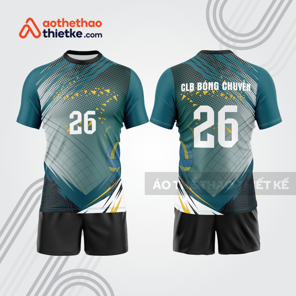 Mẫu thiết kế quần áo đồng phục thi đấu bóng chuyền bc1086