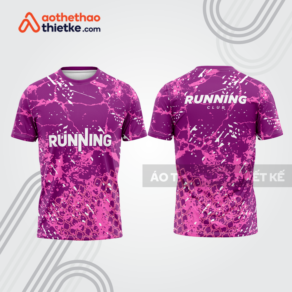 Mẫu thiết kế áo thun cổ tròn chạy bộ đẹp cba1745