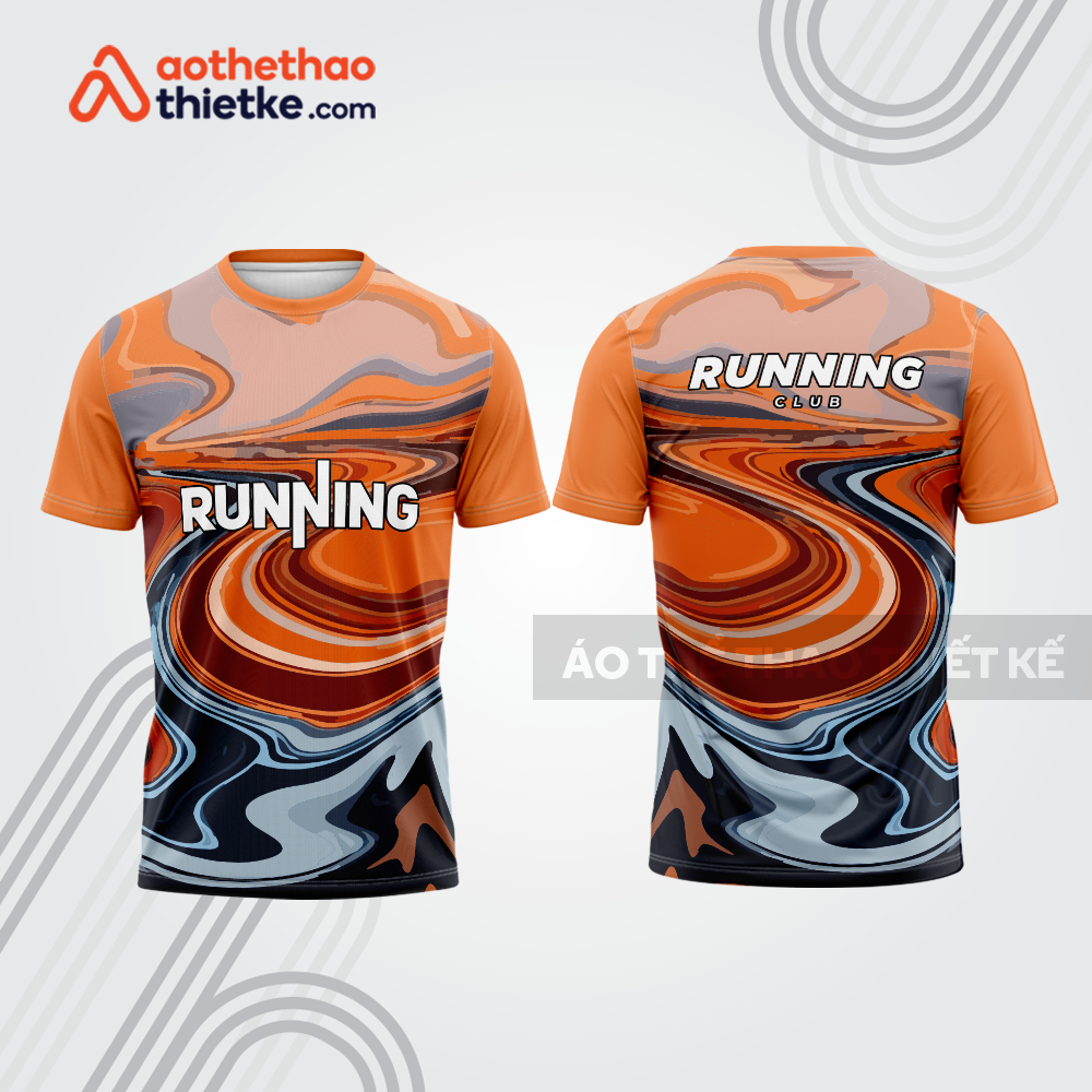 Mẫu thiết kế áo thun cổ tròn chạy bộ đẹp cba1819