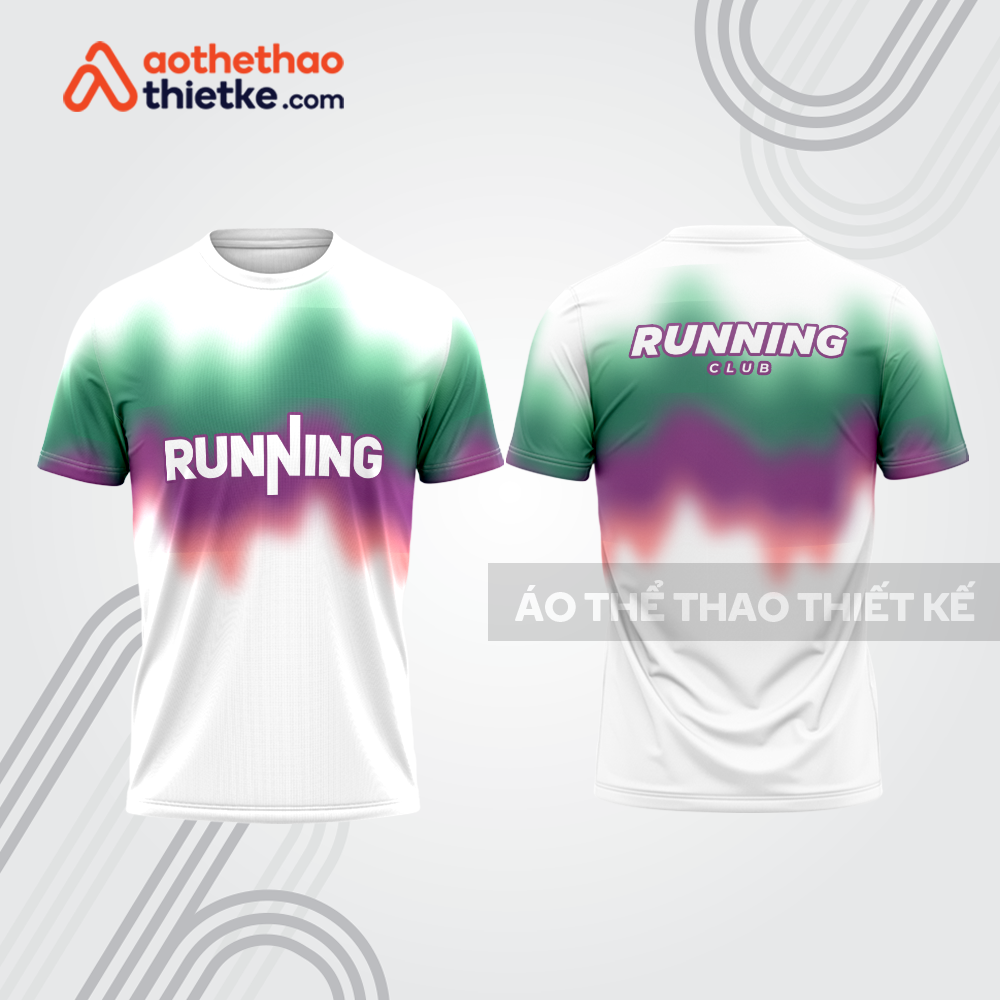 Mẫu thiết kế áo thun cổ tròn chạy bộ đẹp cba1876