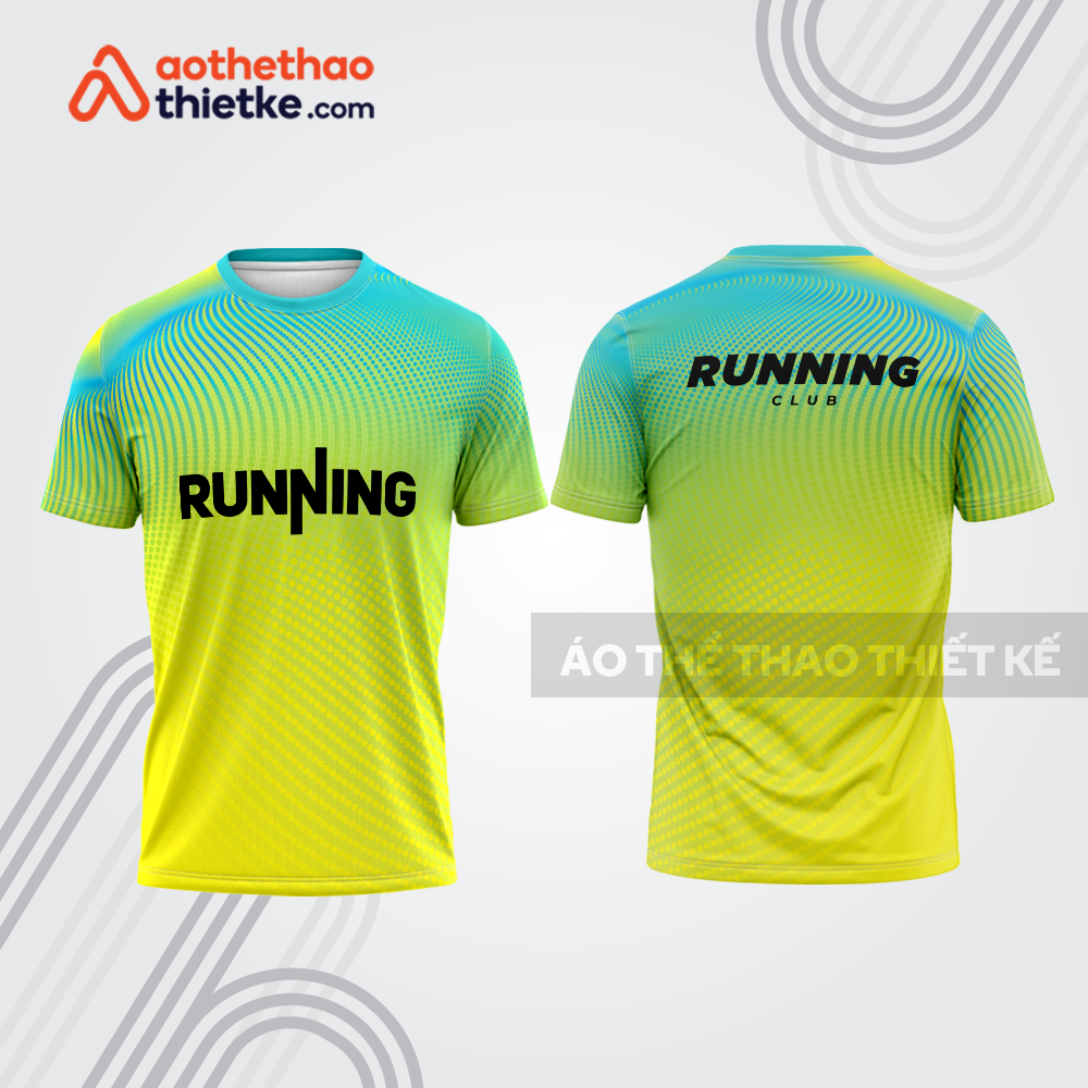 Mẫu thiết kế áo thun cổ tròn chạy bộ đẹp cba1933