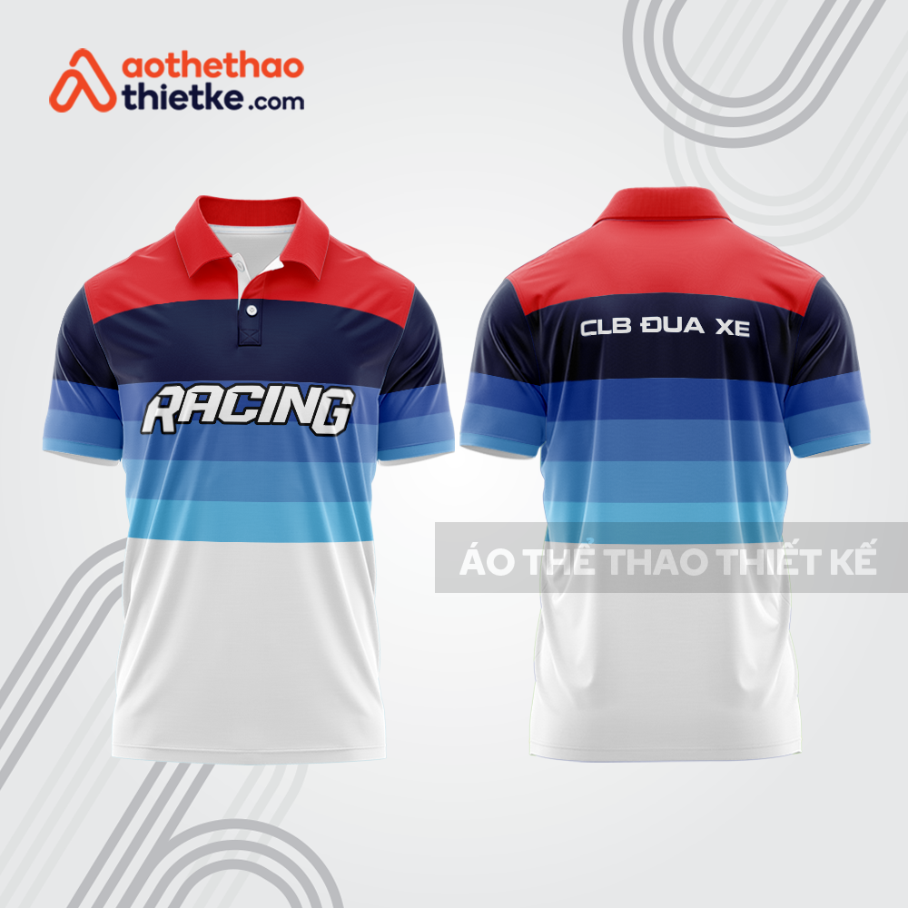 Mẫu thiết kế áo polo đội đua xe mô tô & ô tô đẹp mta106