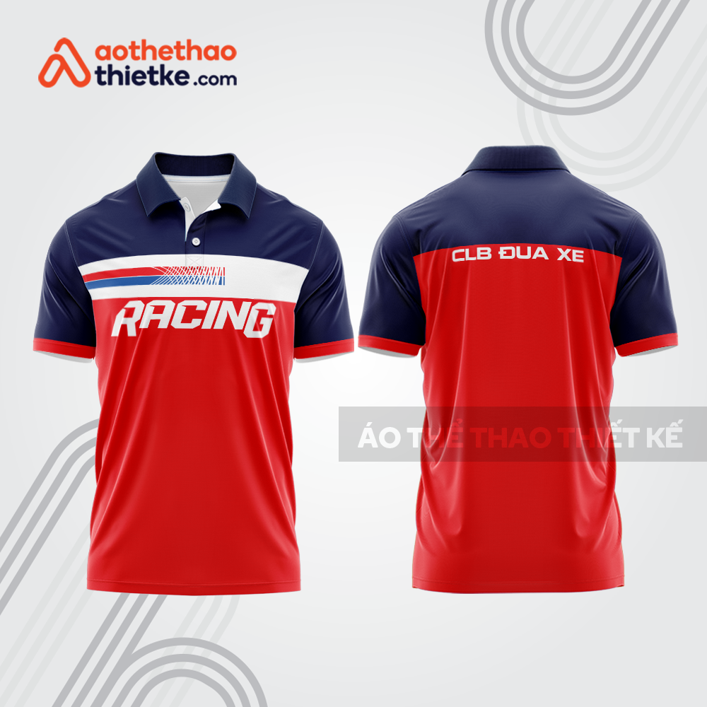 Mẫu thiết kế áo polo đội đua xe mô tô & ô tô đẹp mta114