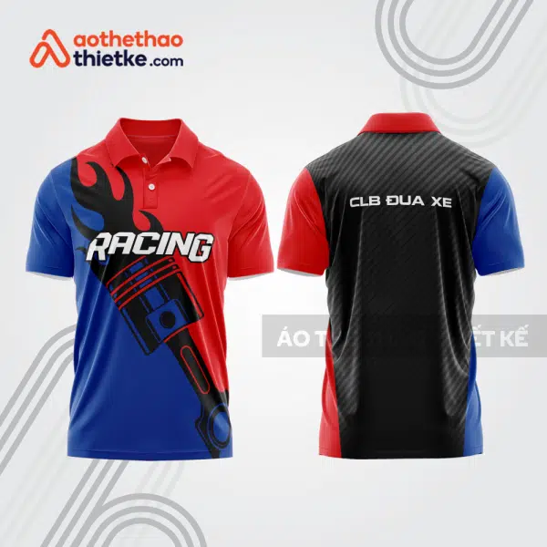 Mẫu thiết kế áo polo đội đua xe mô tô & ô tô đẹp mta134