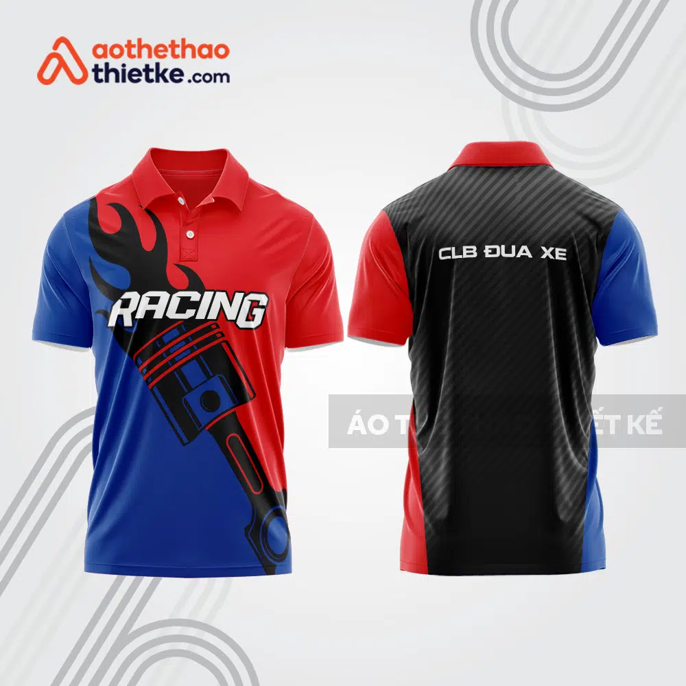Mẫu thiết kế áo polo đội đua xe mô tô & ô tô đẹp mta134