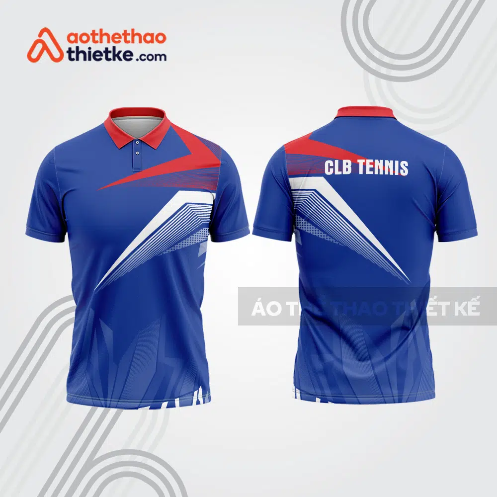 Mẫu thiết kế áo có cổ đồng phục thi đấu quần vợt tn1337
