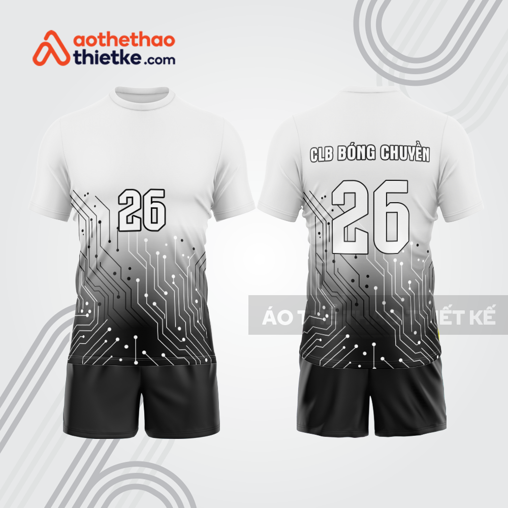 Mẫu thiết kế quần áo đồng phục thi đấu bóng chuyền bc1125