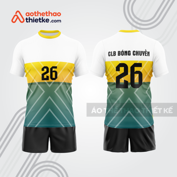 Mẫu thiết kế quần áo đồng phục thi đấu bóng chuyền bc1157