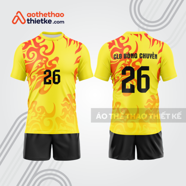 Mẫu thiết kế quần áo đồng phục thi đấu bóng chuyền bc1185