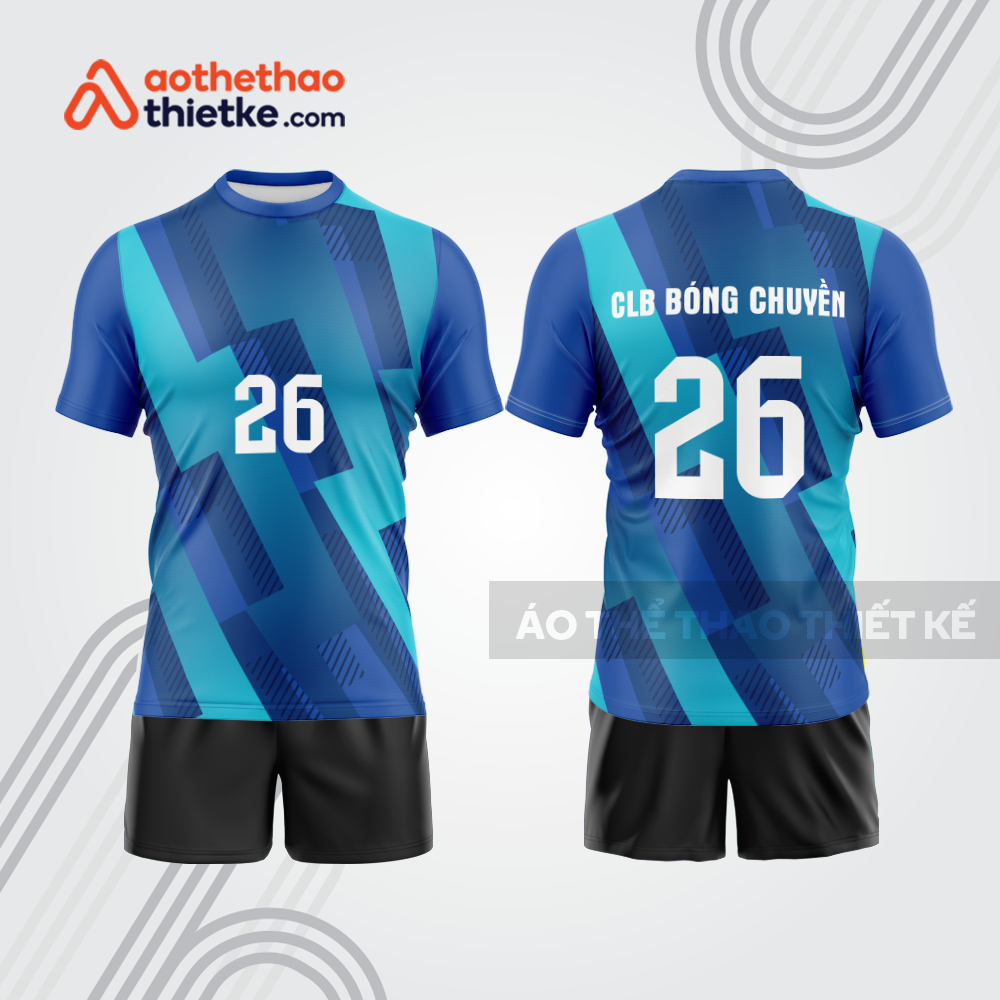 Mẫu thiết kế quần áo đồng phục thi đấu bóng chuyền bc1187