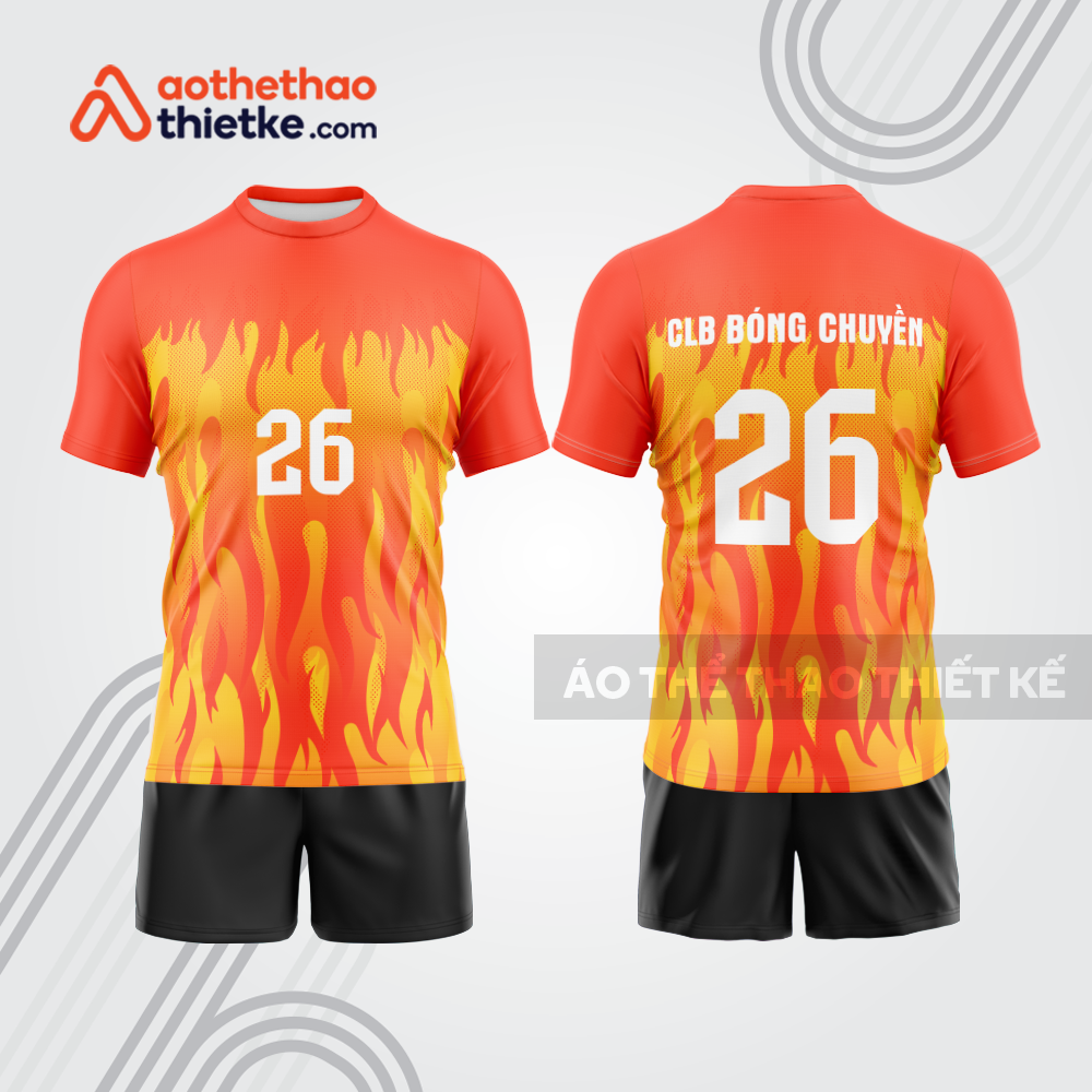 Mẫu thiết kế quần áo đồng phục thi đấu bóng chuyền bc1189