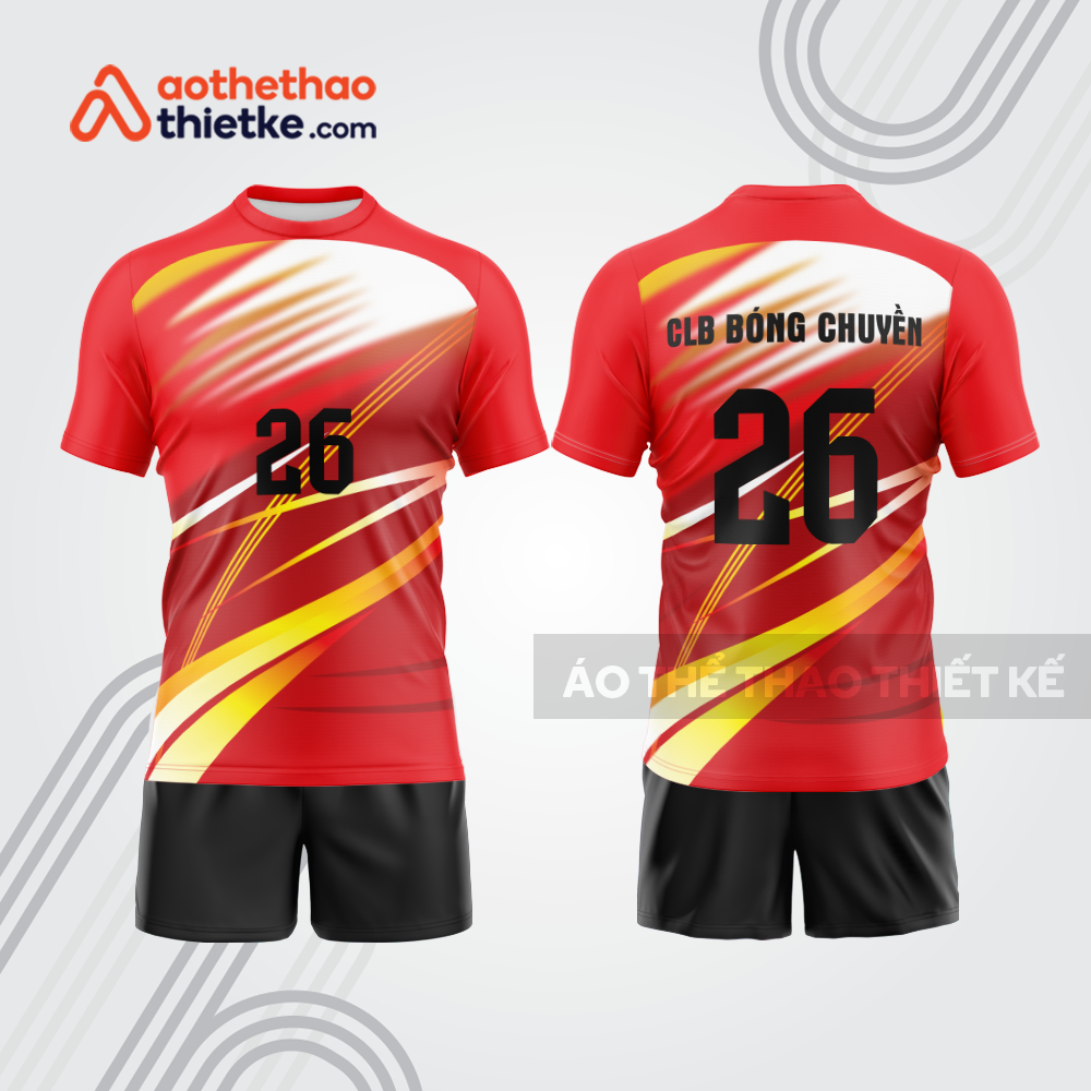 Mẫu thiết kế quần áo đồng phục thi đấu bóng chuyền bc1207