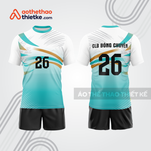 Mẫu thiết kế quần áo đồng phục thi đấu bóng chuyền bc1214