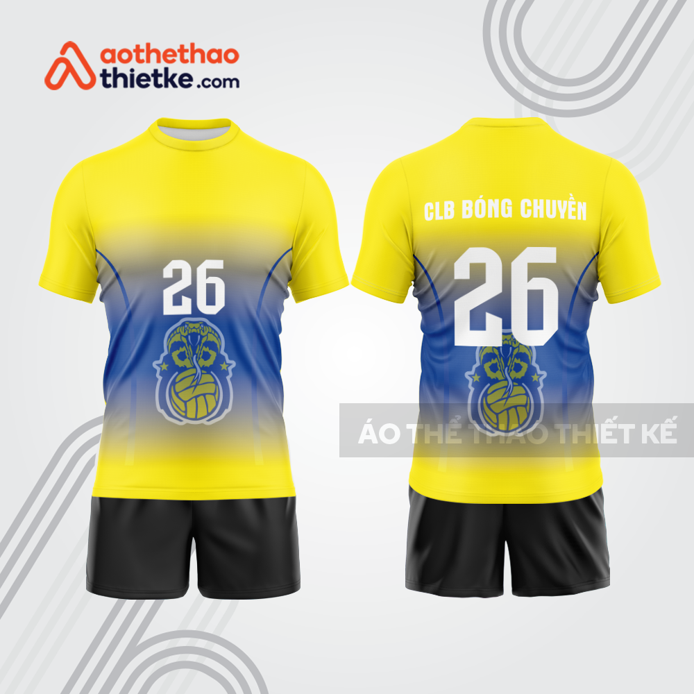 Mẫu thiết kế quần áo đồng phục thi đấu bóng chuyền bc1223
