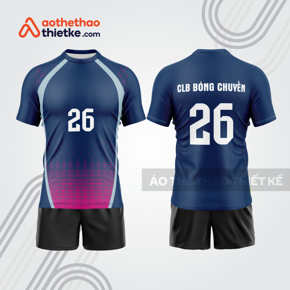 Mẫu thiết kế quần áo đồng phục thi đấu bóng chuyền bc1224