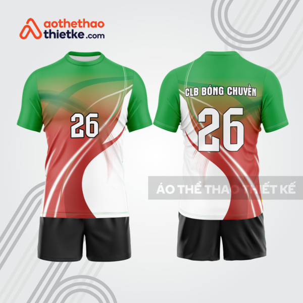 Mẫu thiết kế quần áo đồng phục thi đấu bóng chuyền bc1238