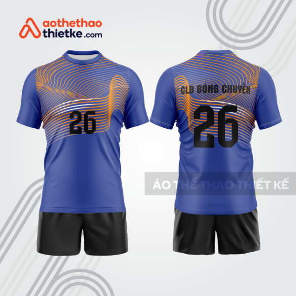 Mẫu thiết kế quần áo đồng phục thi đấu bóng chuyền bc1240