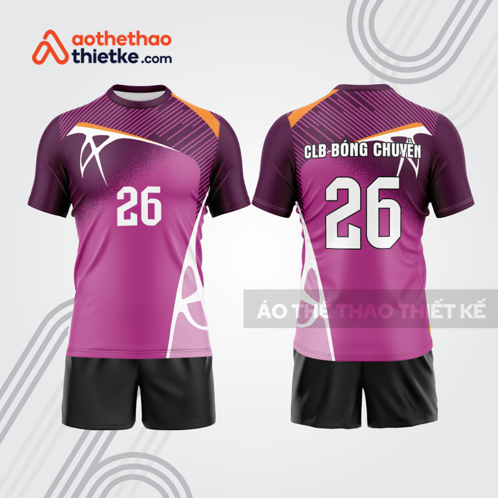 Mẫu thiết kế quần áo đồng phục thi đấu bóng chuyền bc1243