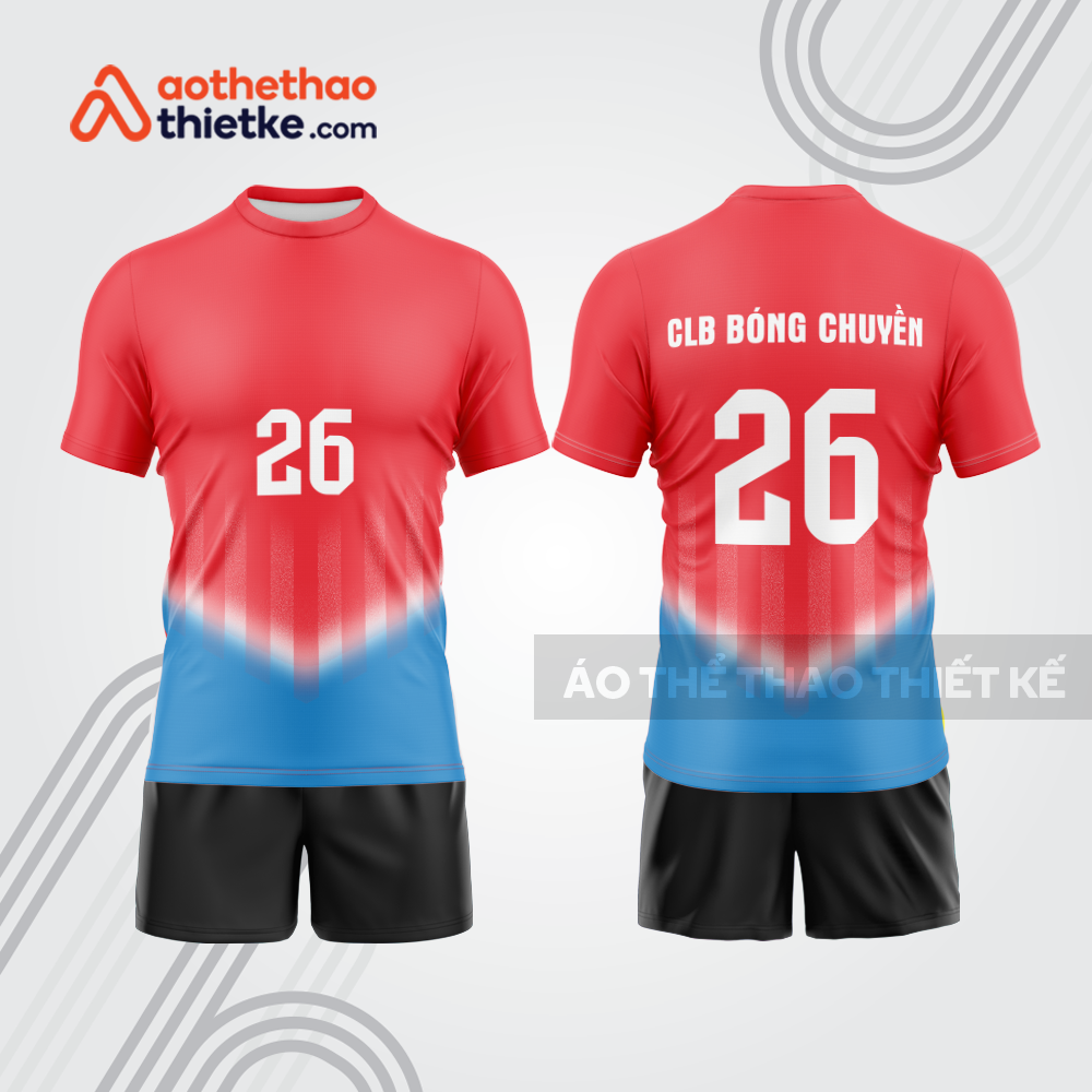 Mẫu thiết kế quần áo đồng phục thi đấu bóng chuyền bc1244