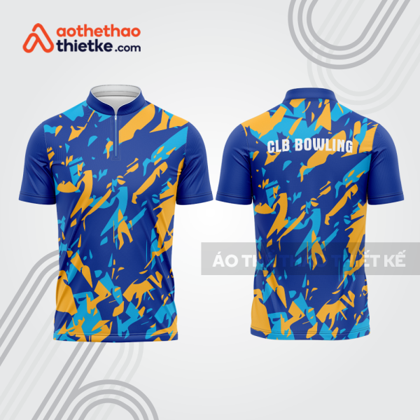 Mẫu thiết kế áo khóa kéo đồng phục CLB bowling bl105