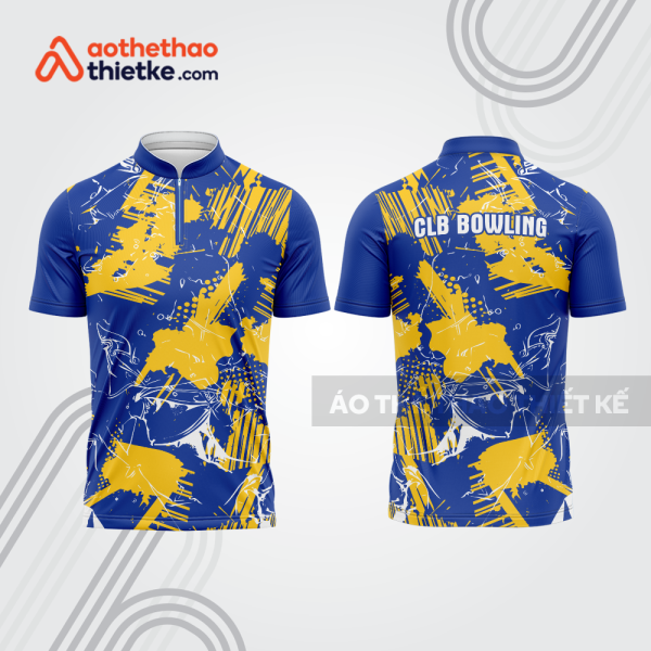 Mẫu thiết kế áo khóa kéo đồng phục CLB bowling bl106