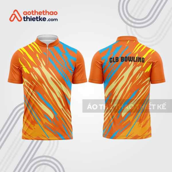 Mẫu thiết kế áo khóa kéo đồng phục CLB bowling bl107