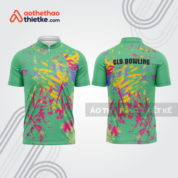 Mẫu thiết kế áo khóa kéo đồng phục CLB bowling bl113