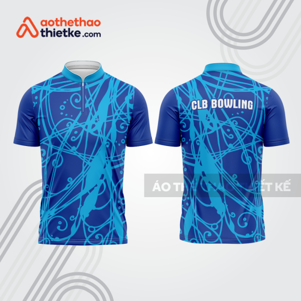 Mẫu thiết kế áo khóa kéo đồng phục CLB bowling bl116