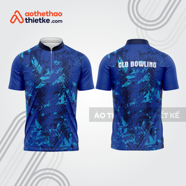 Mẫu thiết kế áo khóa kéo đồng phục CLB bowling bl117