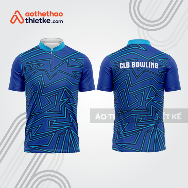 Mẫu thiết kế áo khóa kéo đồng phục CLB bowling bl119