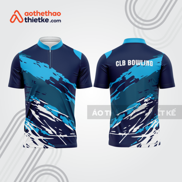 Mẫu thiết kế áo khóa kéo đồng phục CLB bowling bl120