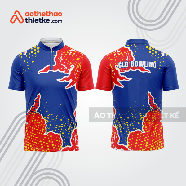 Mẫu thiết kế áo khóa kéo đồng phục CLB bowling bl128