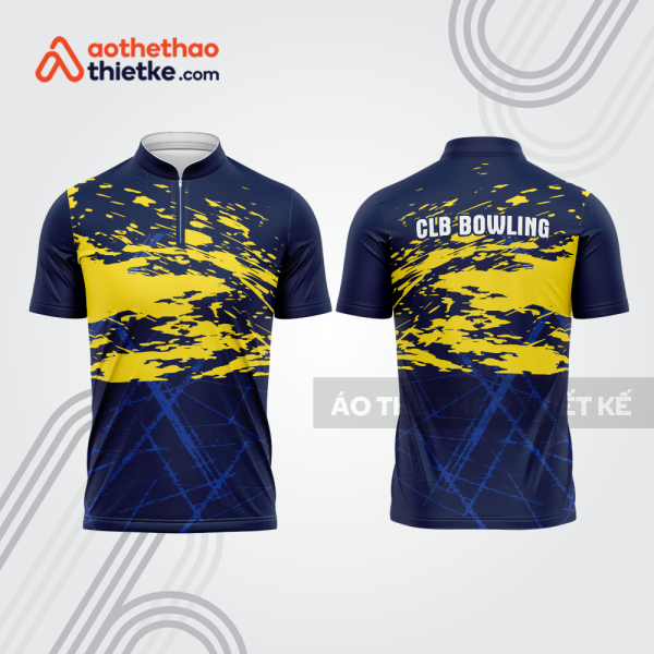 Mẫu thiết kế áo khóa kéo đồng phục CLB bowling bl133