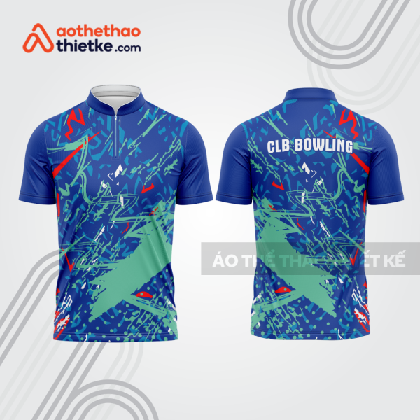 Mẫu thiết kế áo khóa kéo đồng phục CLB bowling bl134
