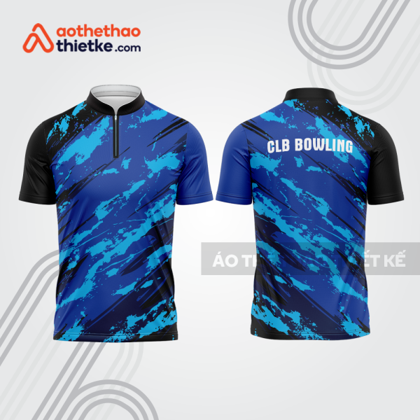Mẫu thiết kế áo khóa kéo đồng phục CLB bowling bl135