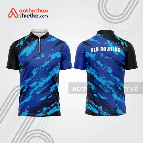 Mẫu thiết kế áo khóa kéo đồng phục CLB bowling bl135