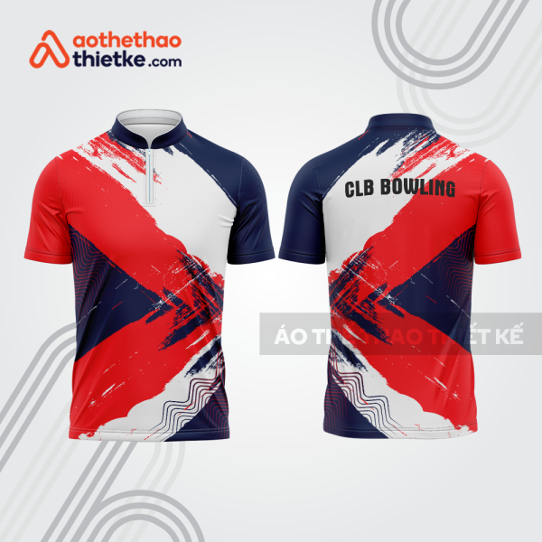 Mẫu thiết kế áo khóa kéo đồng phục CLB bowling bl136