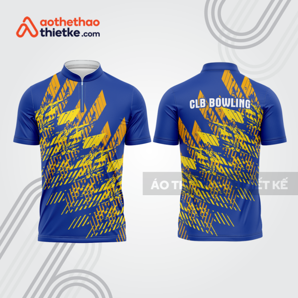 Mẫu thiết kế áo khóa kéo đồng phục CLB bowling bl138