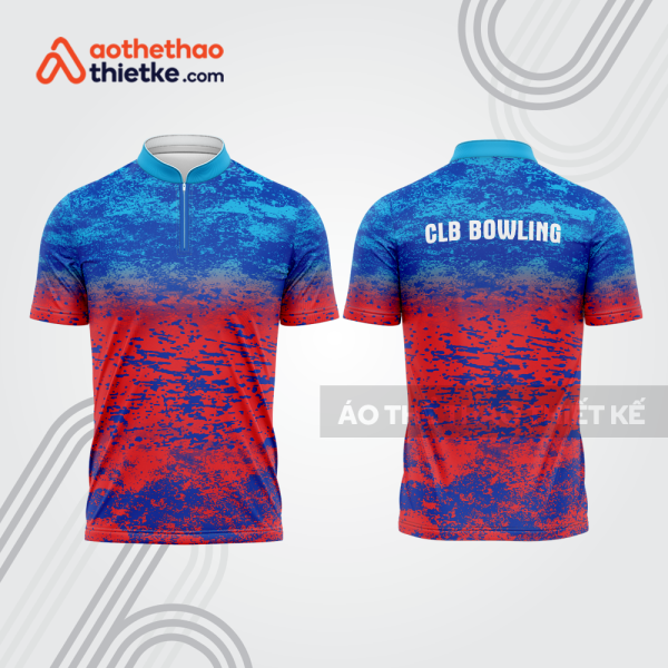 Mẫu thiết kế áo khóa kéo đồng phục CLB bowling bl141