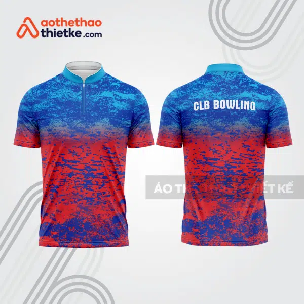 Mẫu thiết kế áo khóa kéo đồng phục CLB bowling bl141
