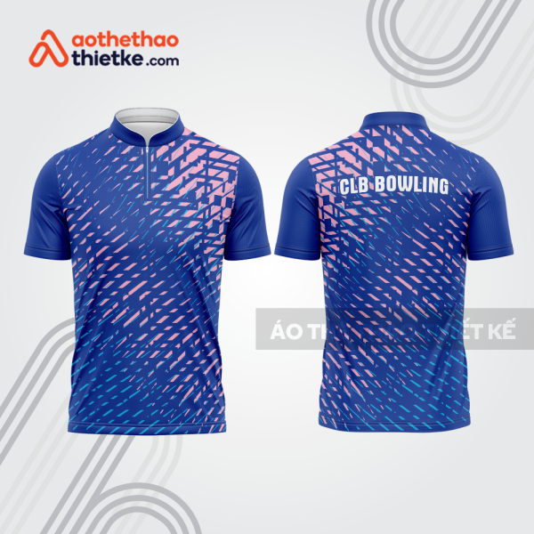 Mẫu thiết kế áo khóa kéo đồng phục CLB bowling bl142